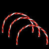 Northlight Set of 3 Candy Cane Arch Outdoor Christmas Pathway Markers Image 1