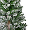Northlight Set of 3 Flocked Alpine Artificial Christmas Trees 5' - Unlit Image 3