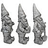 Northlight Set of 3 Gray Gardening Garden Gnomes Outdoor Statues 15.75" Image 2