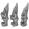 Northlight Set of 3 Gray Gardening Garden Gnomes Outdoor Statues 15.75" Image 3