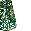 Northlight Set of 3 Green and Gold Christmas Tabletop Cone Trees 16" Image 3