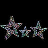 Northlight Set of 3 LED Lighted Color Changing Stars Outdoor Christmas Decorations 23" Image 1