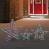 Northlight Set of 3 LED Lighted Color Changing Stars Outdoor Christmas Decorations 23" Image 1