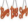 Northlight Set of 3 Orange Boo  Spooky  and Beware Hanging Halloween Decorations 5.75" Image 3
