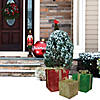 Northlight - Set of 3 Red and Green Gift Box Lighted Christmas Outdoor Decoration Image 1