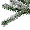 Northlight Set of 3 Slim Flocked Alpine Artificial Christmas Trees 6' - Unlit Image 1