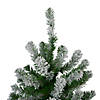 Northlight Set of 3 Slim Flocked Alpine Artificial Christmas Trees 6' - Unlit Image 2