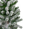 Northlight Set of 3 Slim Flocked Alpine Artificial Christmas Trees 6' - Unlit Image 3