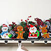 Northlight Set of 4 Christmas Figures Stocking Holders with Silver Base Image 1