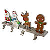Northlight Set of 4 Christmas Figures Stocking Holders with Silver Base Image 2