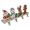 Northlight Set of 4 Christmas Figures Stocking Holders with Silver Base Image 3