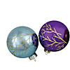 Northlight Set of 4 Multi-Color Shiny Glass Ball Christmas Ornaments 4-Inch (100mm) Image 1
