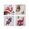 Northlight Set of 4 Norman Rockwell Classic Christmas Scene Canvas Prints Image 1