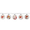 Northlight Set of 5 Glass Norman Rockwell Christmas Disc Lights Image 2