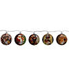 Northlight Set of 5 Norman Rockwell Glass Christmas Disc Lights Image 2