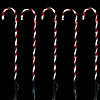 Northlight Set of 5 Red Lighted Candy Cane Christmas Lawn Stakes 28" Image 2