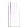 Northlight Set of 6 108 Purple LED Branch Patio and Garden Christmas Light Stakes - 8.5 ft White Wire Image 2