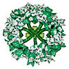 Northlight shamrocks and ribbons st. patrick's day wreath  24-inch  unlit Image 1