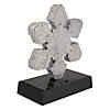 Northlight Silver Glittered LED Lighted Snowflake Christmas Stocking Holder 7" Image 3