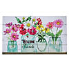 Northlight welcome friends spring bouquet doormat 18" x 30" Image 1