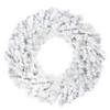 Northlight White Canadian Pine Artificial Christmas Wreath - 24-Inch  Unlit Image 1