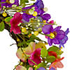 Northlight wild flowers and berries artificial spring twig wreath  pink and yellow - 20-inch Image 2