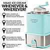 Nostalgia 2-Quart Electric Ice Cream Maker With Candy Crusher, Aqua Image 1