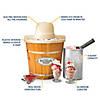 Nostalgia 4-Quart Electric Wood Bucket Ice Cream Maker Image 4