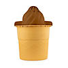 Nostalgia 4-Quart Swirl Cone Ice Cream Maker, Chocolate Brown Image 1