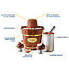 Nostalgia 4-Quart Wood Bucket Ice Cream Maker Image 4