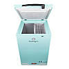 Nostalgia Classic Retro 3.5 Cu.Ft. Refrigerator & Chest Freezer, Aqua Image 1