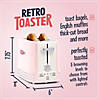 Nostalgia Retro 2-Slice Bagel Toaster, Pink Image 1