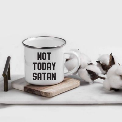 Not Today Satan 11oz Campfire Mug Image 1