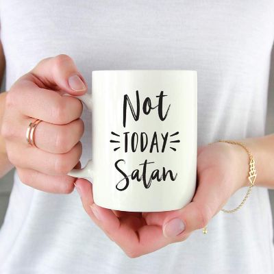 Not Today Satan Ceramic Mug Image 1