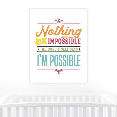 Nothing Is Impossible Color 1Pk 8.5x11in Image 1