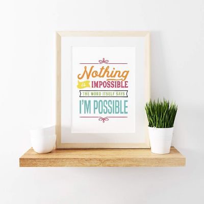 Nothing Is Impossible Color 1Pk 8.5x11in Image 1