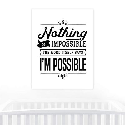 Nothing Is Impossible Quote 1Pk 8.5x11in Image 1