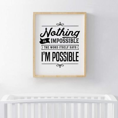 Nothing Is Impossible Quote 1Pk 8.5x11in Image 2