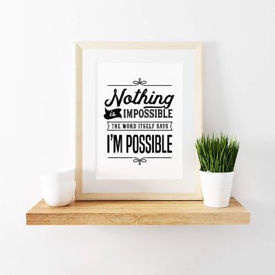 Nothing Is Impossible Quote 1Pk 8.5x11in Image 3