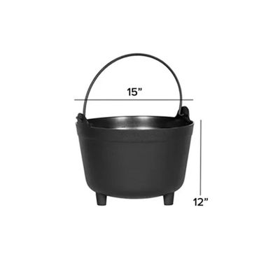Novelty Antique Kettle, Black, 15-Inch Image 2