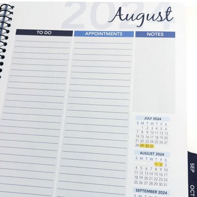 NOW 50% Off! RE-FOCUS THE CREATIVE OFFICE, 2024 Calendar, Monthly and Weekly Views with To-Do List / Black Image 1