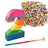 Number 2-Shaped Pi&amp;#241;ata Kit &amp;#8211; 208 Pc. Image 1