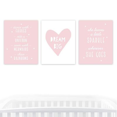 Nursery Wall Art Set 8.5x11in 3pk Image 1