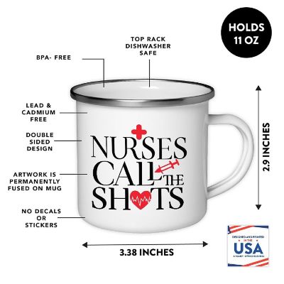 Nurses Call the Shots 11oz Campfire Mug Image 1