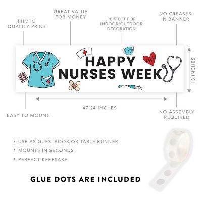 Nurses Week Appreciate You - 13 x 48 Inch Image 1