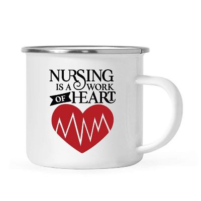 Nursing Is Work Heart 11oz Campfire Mug Image 1