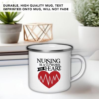 Nursing Is Work Heart 11oz Campfire Mug Image 2