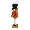 Nutcracker Factory 14" Red and Gold Soldier Nutcracker Christmas Table Top Decor Image 1