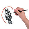 Nutcracker Magic Color Scratch Ornaments - 24 Pc. Image 1