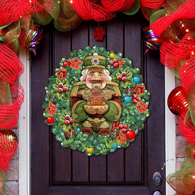 Nutcracker'S Wreath Gift Holiday Door Decor Decor by G. Debrekht Image 1